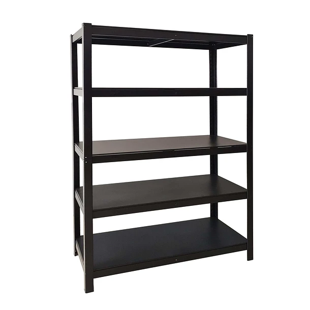 Estante Metálico 183x120x45 Negro bandeja metálica - 5 niveles