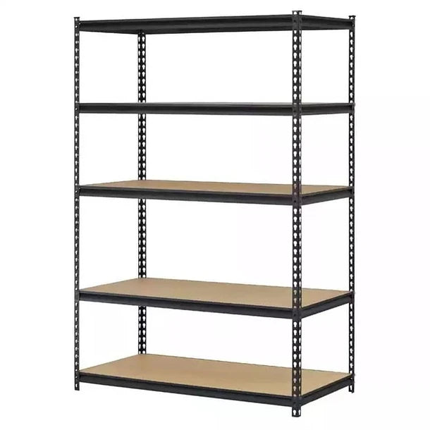 Estante Metálico 180x120x60 cm Negro - 5 niveles - 600kg