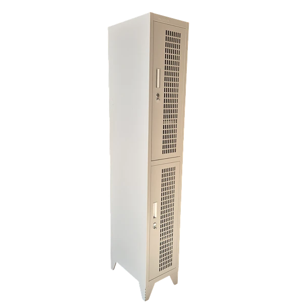 Locker Metálico puerta malla 1 cuerpo 2 puertas