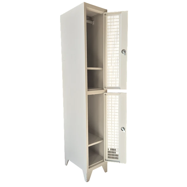 Locker Metálico puerta malla 1 cuerpo 2 puertas