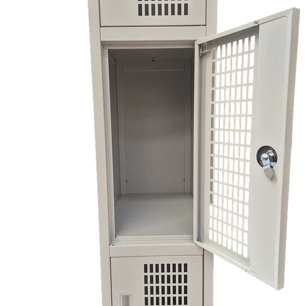 Locker Metálico puerta malla 1 cuerpo 3 puertas