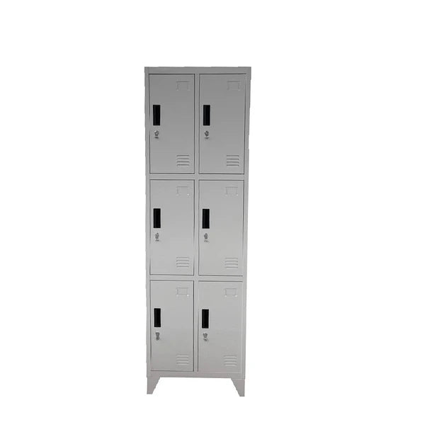 Locker Metálico 2 cuerpos 6 puertas
