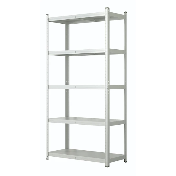 Estante Metálico 186x90x40 Blanco - Bandeja melamina - 5 niveles