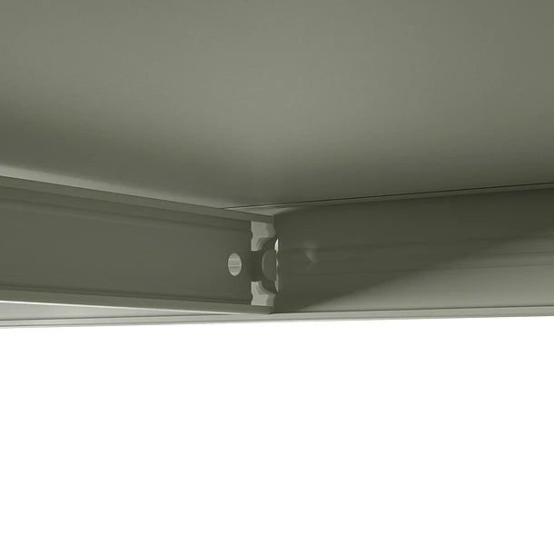 Estante Metálico 186x90x40 Blanco - Bandeja melamina - 5 niveles