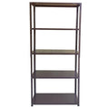Estante Metálico 170x80x30cm - 5 niveles - color Chocolate