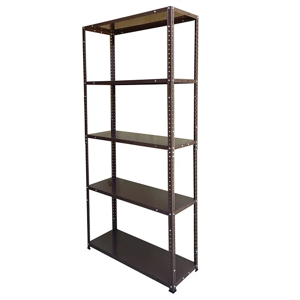 Estante Metálico 170x80x30cm - 5 niveles - color Chocolate