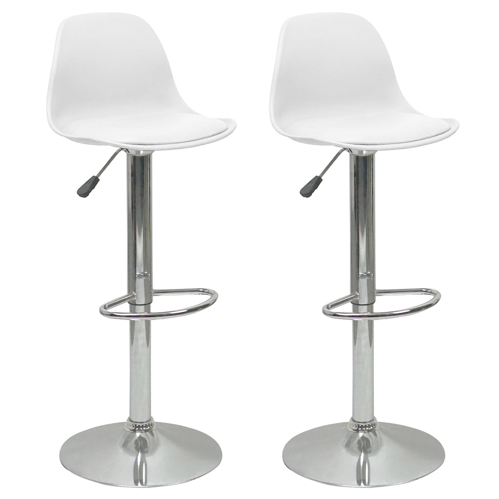 PACK 2 SILLAS BAR BLANCAS