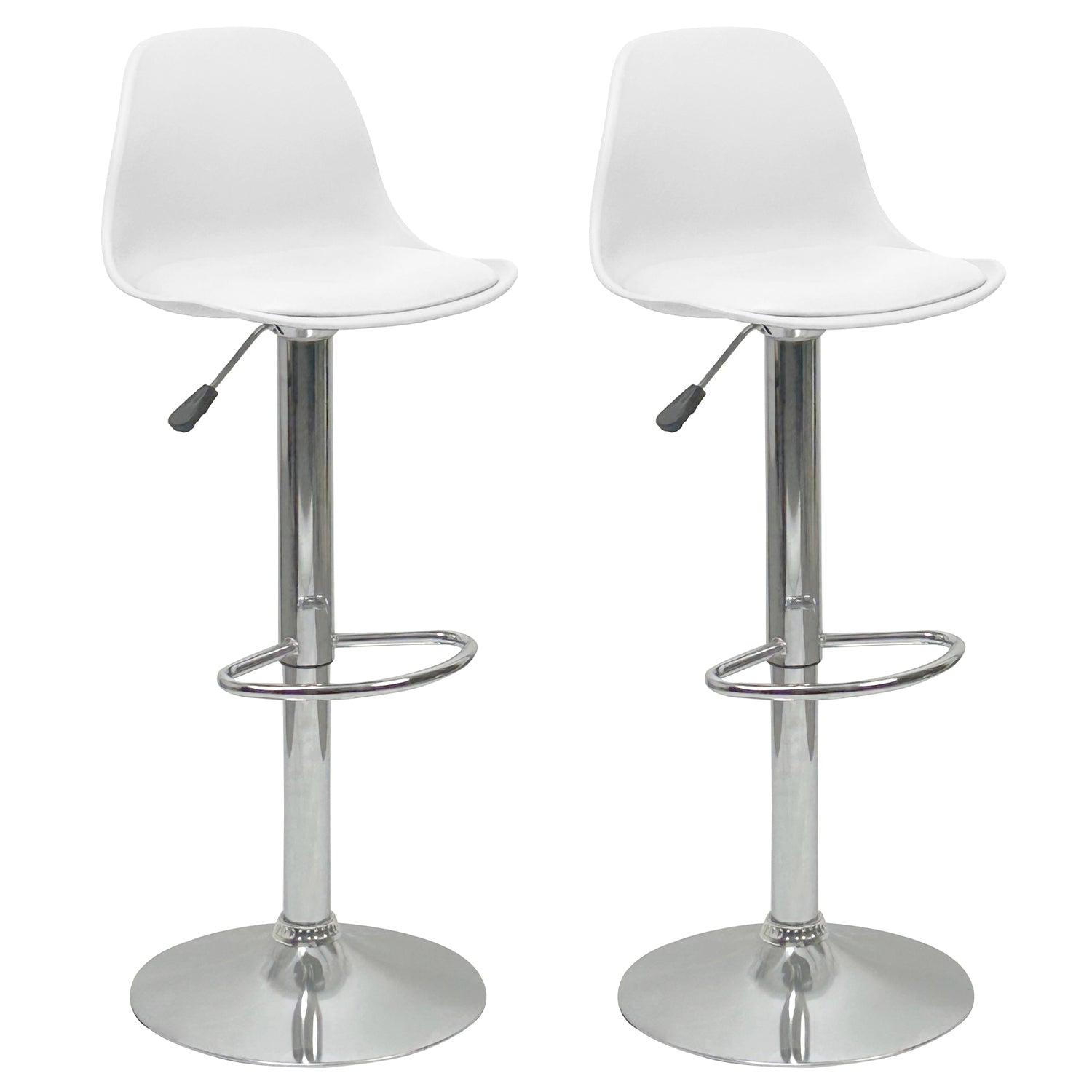 PACK 2 SILLAS BAR BLANCAS