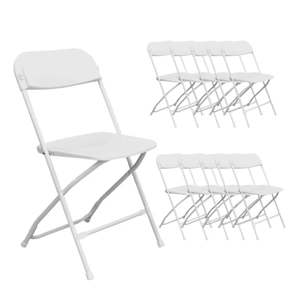 Pack 10 sillas plegables Blanco para evento