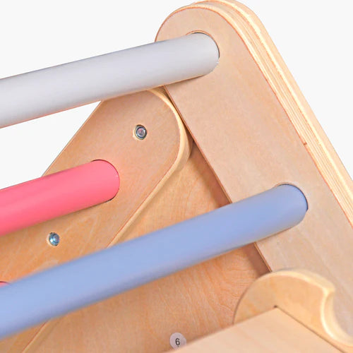 Set Triángulo Pikler con rampa de Madera Infantil Rainbow Multicolor